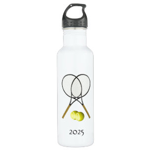 Doubles Tennis Thema Sport Edelstahlflasche