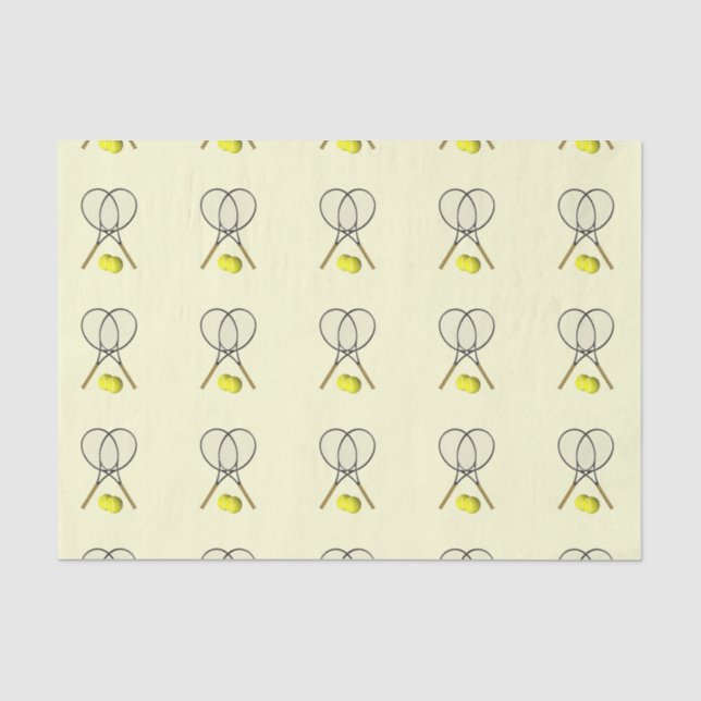 Doubles Tennis Thema Sport Seidenpapier (Vorderseite)