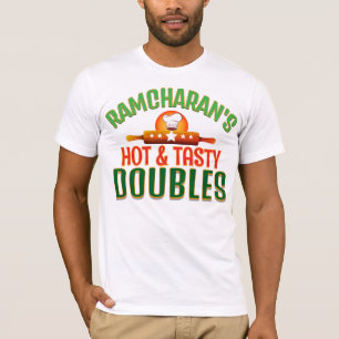 DOUBLES Verkäufer – Heiße und leckere Street Food T-Shirt