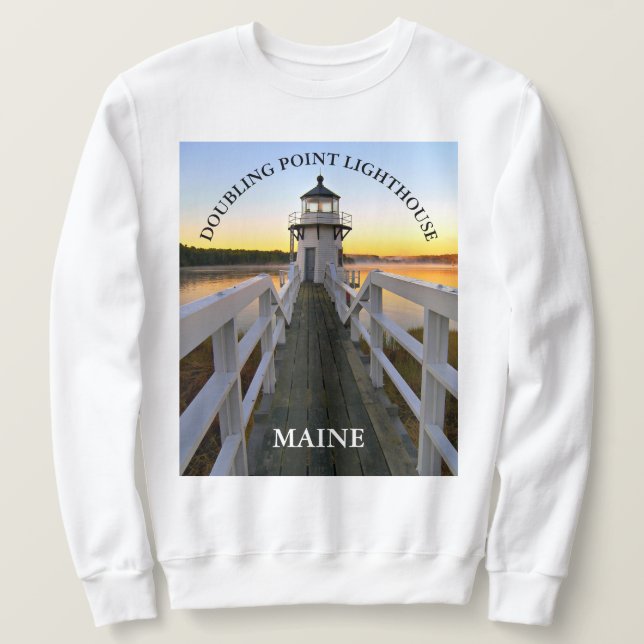 Doubling Point Lighthouse, Maine Sweatshirt (Design vorne)