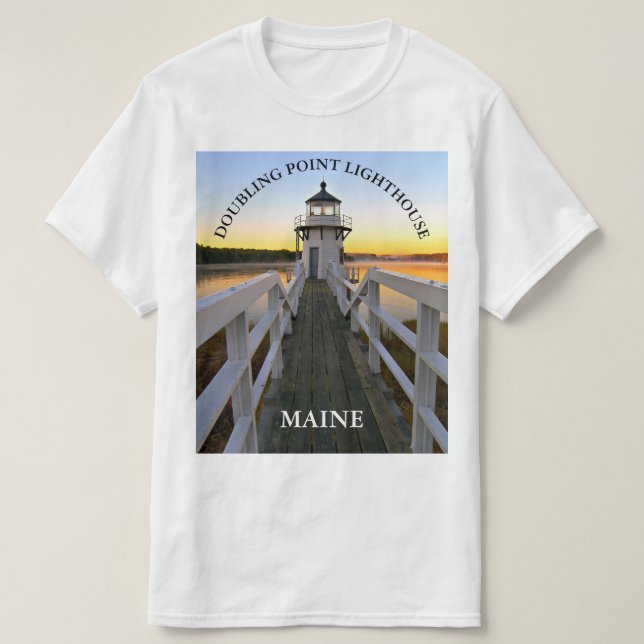 Doubling Point Lighthouse, Maine T - Shirt (Design vorne)