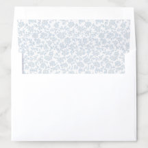 Doublures d'enveloppe en toile fleurie bleue class