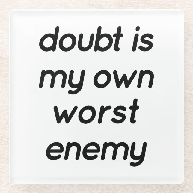 Doubt Glass Untersetzer (Vorderseite)