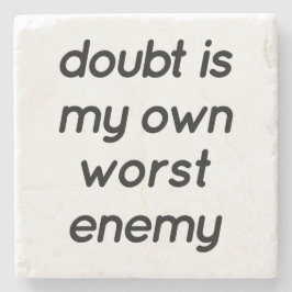 Doubt Marble Stone Untersetzer