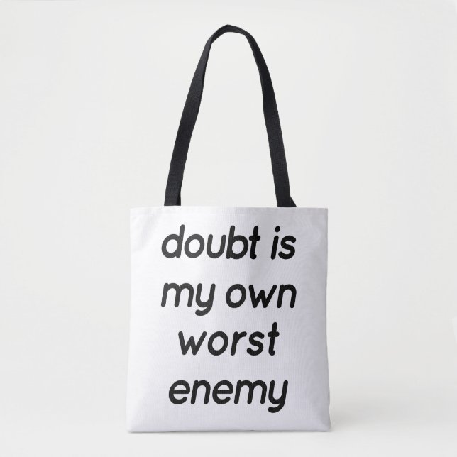 Doubt Shoulder Tote Bag Tasche (Vorderseite)