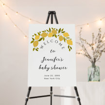 Douce Citron Boho Citron Fête de Naissance Bienven