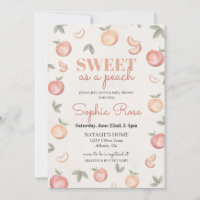 Douce comme une invitation pour une baby shower à 