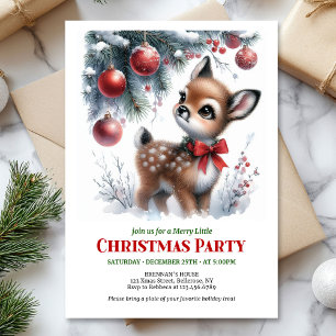 Douce invitation numérique de Noël pour enfants av