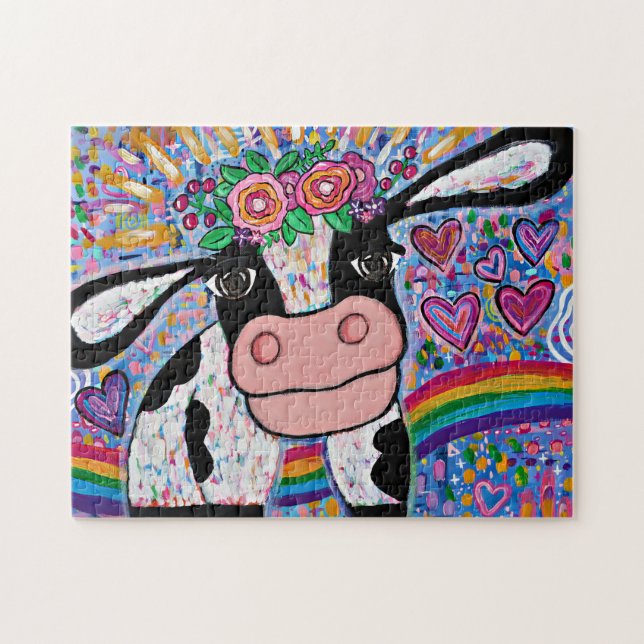 Douce Katie Cow Puzzle 252 Pièce (Horizontal)