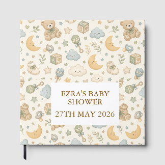 Douce Livre d'Or pour Baby Shower Ourson | Genre N