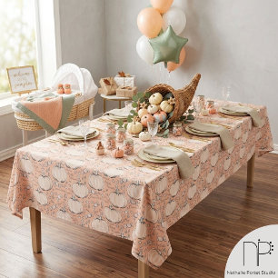 Douce petite nappe de Halloween pastel citrouille