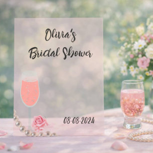Douce soirée de mariage avec perles roses et prose