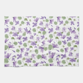 Douce Violets Serviette de cuisine