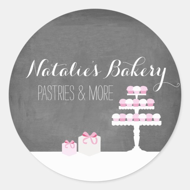 Douceur Traitements Chalkboard Boulangerie Sticker (Devant)