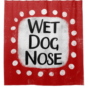 Douche à nez humide Chien rideau