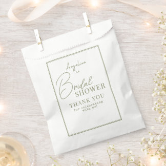 Douche Bride Favor Sacs dans un style doux et élég