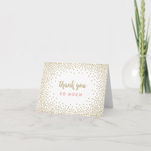Douche Confetti   Carte de note Merci