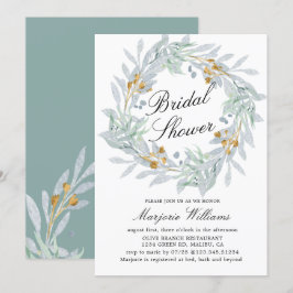 Douche nuptiale douce Botanique Invitation