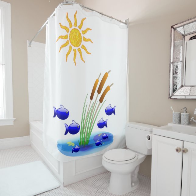 Douche rideau pour enfants (En situation)