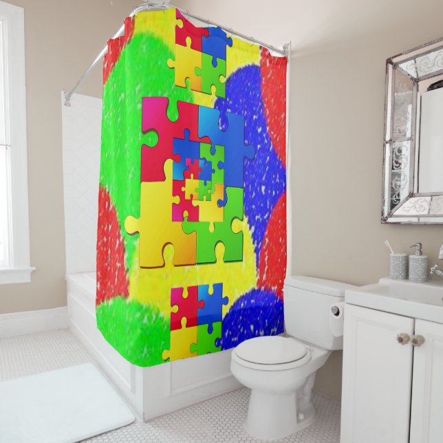 Douche rideau pour enfants (En situation)
