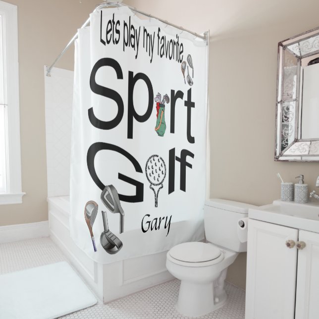 Douche rideau Sports Golf (En situation)
