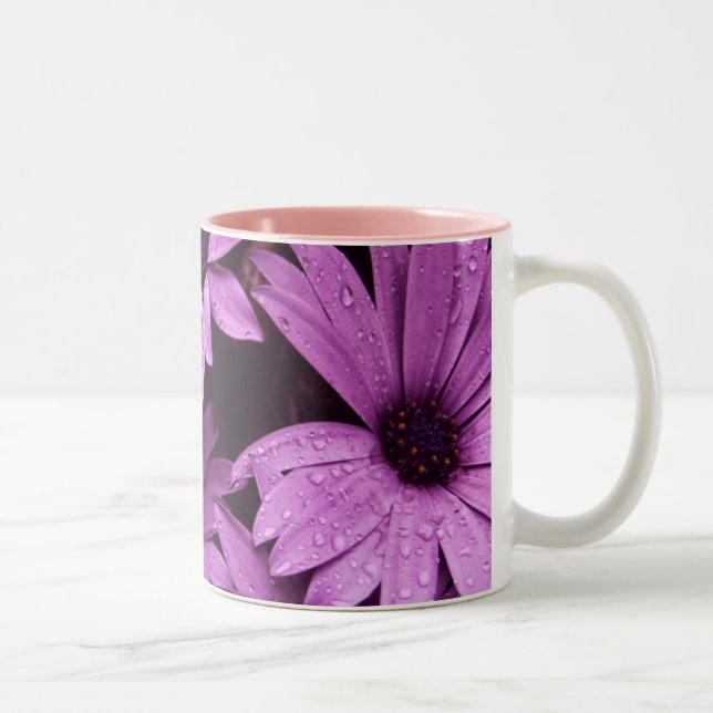 Douches de l'après-midi Fleurs roses Mug (Droit)