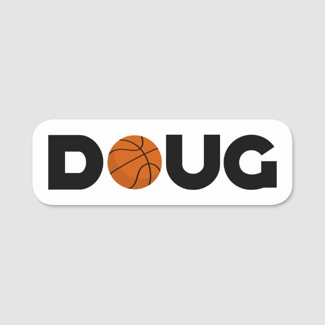 Doug Basketball Namensschild (Vorderseite)