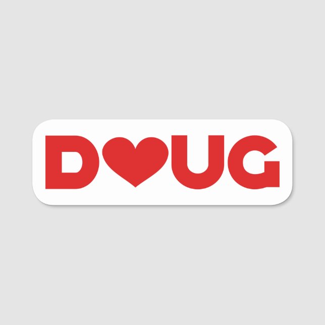 Doug Liebe Namensschild (Vorderseite)