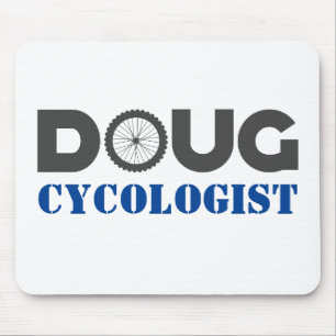 Doug Mountain Biker Mouse Pad Mousepad
