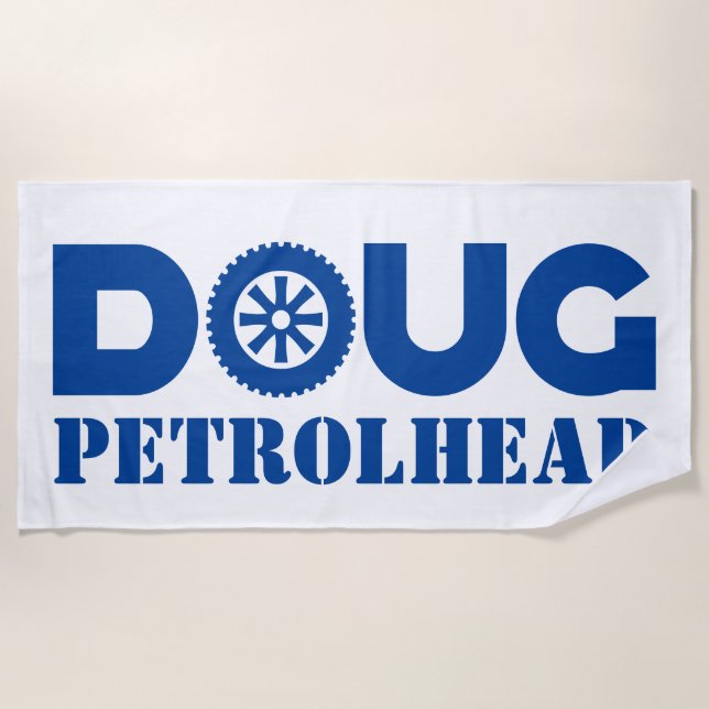 Doug Petrol Head Strandtuch (Vorderseite)