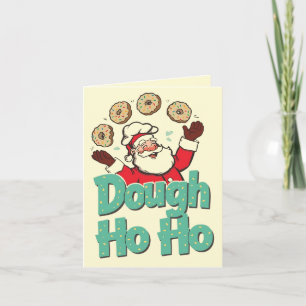 Dough Ho Ho – Lustiger Weihnachts-Donut-Wortwitz Karte