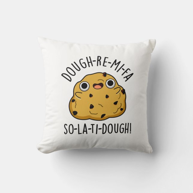 Dough-Re-Mi Funny Music Dough Puff Kissen (Vorderseite)