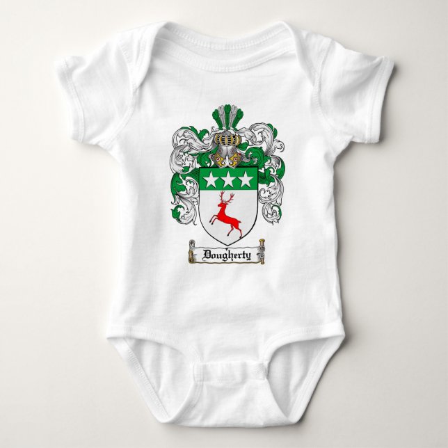 DOUGHERTY FAMILIENWAPPEN - DOUGHERTY WAPPEN BABY STRAMPLER (Vorderseite)
