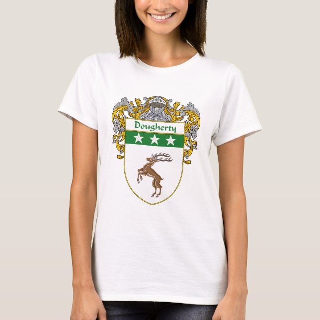 Dougherty Wappen (überzogen) T-Shirt (Vorderseite)