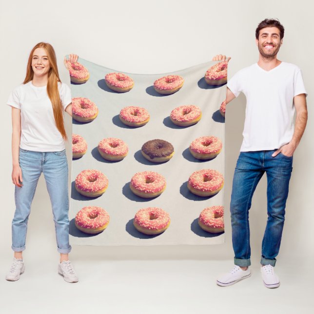 Doughnüsse in einer Gruppe Fleecedecke (Beispiel)