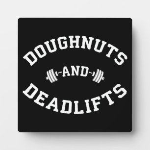 Doughnut and Deadlifts - Funny Gym Workout Fotoplatte