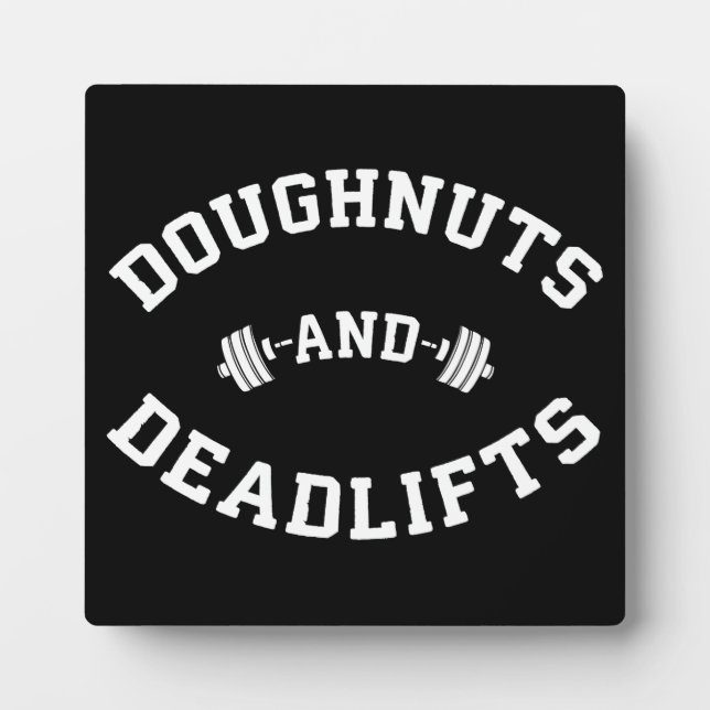 Doughnut and Deadlifts - Funny Gym Workout Fotoplatte (Vorderseite)