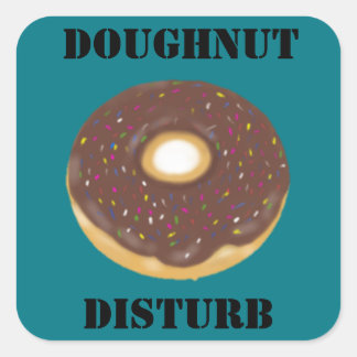 Doughnut den Aufkleber nicht stören