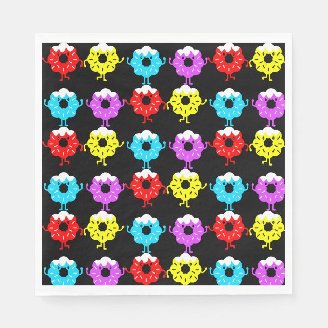 Doughnut Donut Lovers Serviette (Vorderseite)