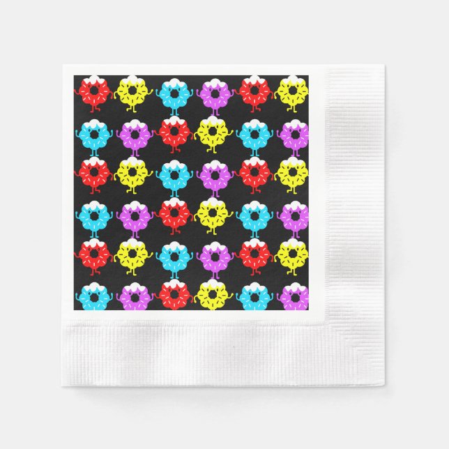 Doughnut Donut Lovers Serviette (Vorderseite)