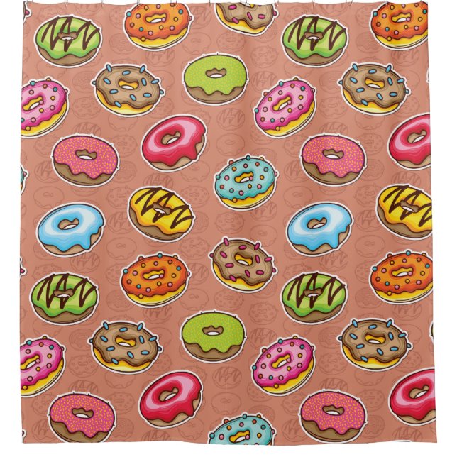 Doughnut Duschvorhang (Vorderseite)