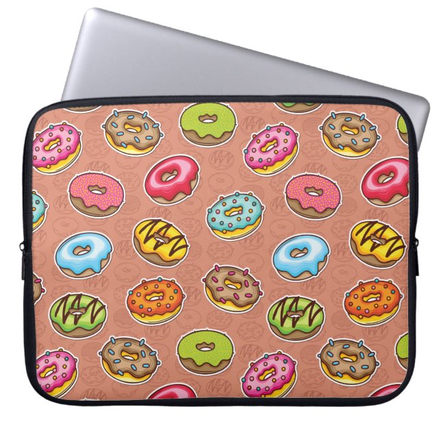 Doughnut  laptopschutzhülle (Vorderseite)