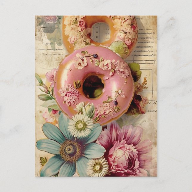 Doughnut Postkarte (Vorderseite)