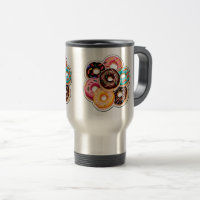 Doughnut Sticker Art Travel/Pendlerische Tasse, 15