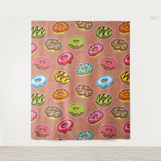 Doughnut Wandteppich (Vorderseite)