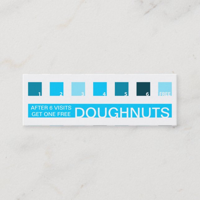 DOUGHNUTS Kundenzufriedenheit (Mod-Quadrate) Treuekarte (Vorderseite)