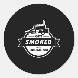Dougie Mo Grillen Catering Exklusive kundenspezifi Runder Aufkleber