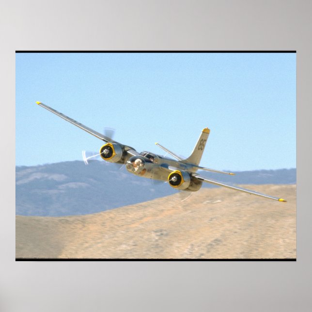 Douglas A26 Invader, Aerial View_WWII Planes Poster (Vorne)