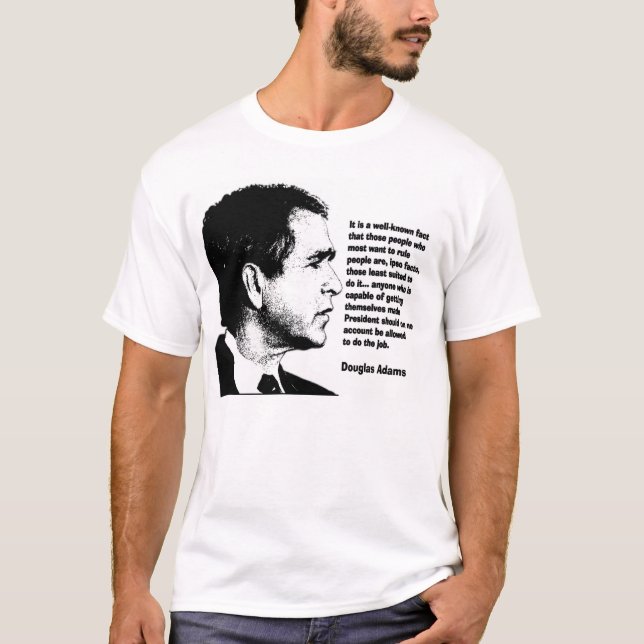 Douglas Adams T-Shirt (Vorderseite)