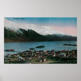 Douglas, Alaska-Stadt ViewDouglas, AK Poster